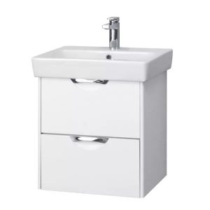 Тумба подвесная Aquaton Сильва 54 с раковиной Нео Дуб Полярный 1A2118K1SIW70