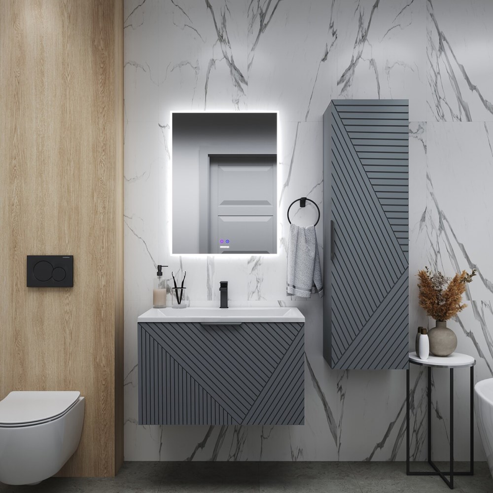 Пенал подвесной Grossman Блисс 37 Графит матовый 303546 Пенал подвесной Grossman Блисс 37 Графит матовый 303546 — изображение 3