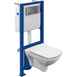 Инсталляция Cersanit Vector + унитаз Carina XL Белый матовый 64122