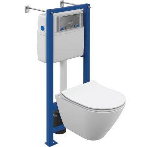 Инсталляция Cersanit Vector + унитаз City Smart Белый матовый 64917