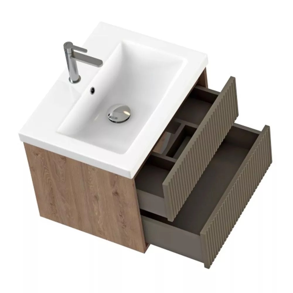 Тумба подвесная Cersanit Classic Ribble 60 Коричневый 69279 Тумба подвесная Cersanit Classic Ribble 60 Коричневый 69279 — изображение 2