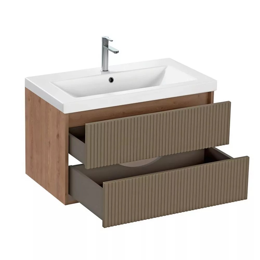 Тумба подвесная Cersanit Classic Ribble 75 Коричневый 69280 Тумба подвесная Cersanit Classic Ribble 75 Коричневый 69280 — изображение 2