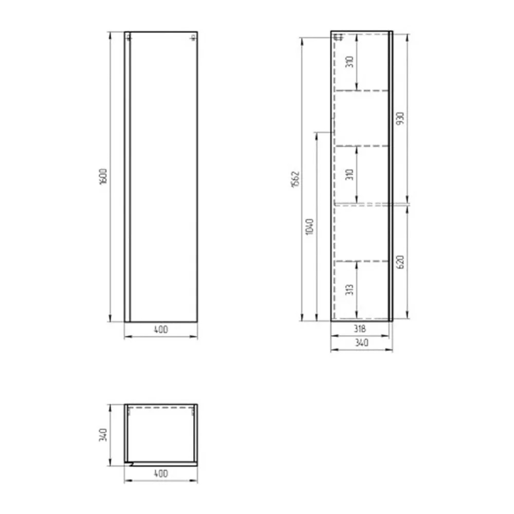 Пенал подвесной Cersanit Moduo 40 Шалфей 69352 Пенал подвесной Cersanit Moduo 40 Шалфей 69352 — изображение 5