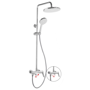 Душевая система Savol с изливом Хром глянцевый A2486