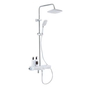 Душевая система Azario AZ-82 Хром / Белый AZ-821