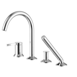 Смеситель на борт ванны Azario Flame Хром глянцевый AZ-VPC258320C