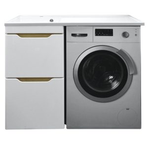 Тумба напольная Azario Magenta 110 левый под стиральную машину с раковиной CS00078394 Тумба напольная Azario Magenta 110 левый под стиральную машину с раковиной CS00078394