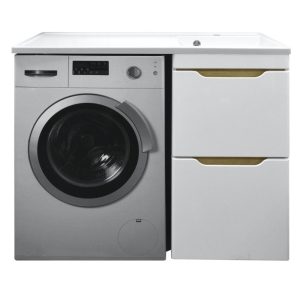 Тумба напольная Azario Magenta 120 правая под стиральную машину с раковиной CS00079141 Тумба напольная Azario Magenta 120 правая под стиральную машину с раковиной CS00079141