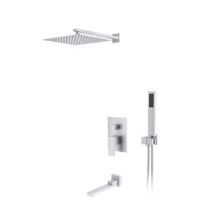 Душевая встройка D&K Bayern.Liszt с изливом Белый матовый DA1515608A04