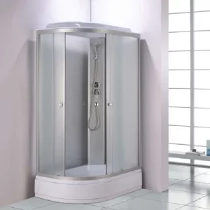 Душевая кабина Водный мир 120х80, Хром / Матовое, Низкий поддон правая