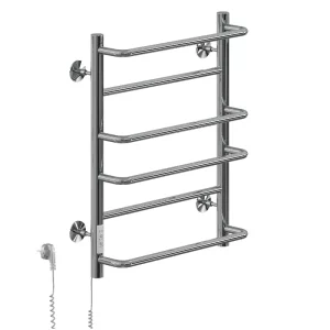 Полотенцесушитель электрический Санприз Евромикс П6 450*600 11068 Хром глянцевый диммер слева