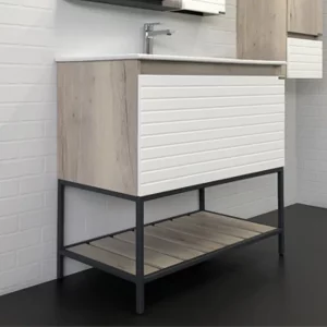 Тумба напольная Comforty Страсбург 91 + раковина Дуб дымчатый 00-00007441 Тумба напольная Comforty Страсбург 91 + раковина Дуб дымчатый 00-00007441