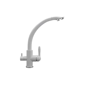 Смеситель для кухни Ulgran Quartz с подключением к фильтру UQ-017-04 Платина