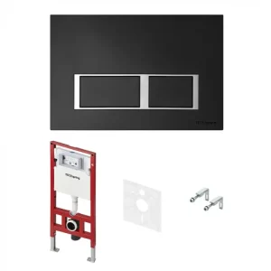 Инсталляция Tece TECEspring для скрытого монтажа с клавишей смыва V Черный S955202