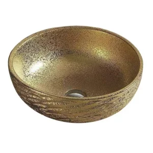 Раковина накладная Comforty Design 40,5х40,5 Золото 4139775