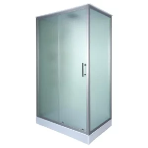 Душевая кабина Водный мир 120х80, Хром / Матовое, Низкий поддон левая