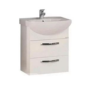 Тумба с раковиной Aquaton Ария 65 M белая 1A1233K0AA010