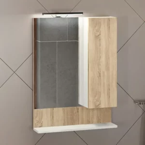 Шкаф зеркальный Comforty Рига 60 Дуб 00004142211CF