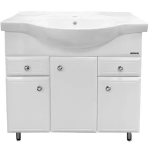 Тумба напольная Comforty Сочи 84 + раковина Белый глянец 00004134639CF Тумба напольная Comforty Сочи 84 + раковина Белый глянец 00004134639CF