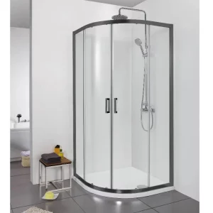 Душевой уголок Aquatek Ari 90х90 Черный / Прозрачное AQ ARI RO 09020BL