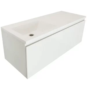 Тумба подвесная Эстет Dallas Luxe  130 с раковиной Белый ФР-00002274