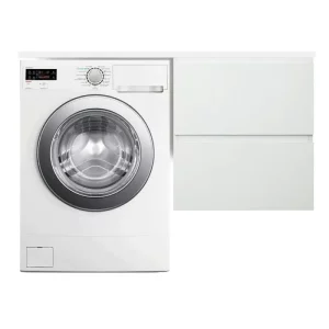 Тумба подвесная Эстет Dallas Luxe под стиральную машину 115 с раковиной Белый ФР-00002297