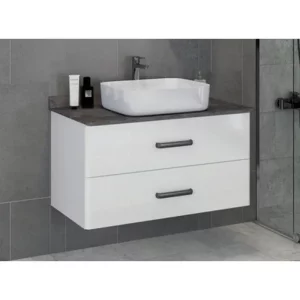 Тумба подвесная Comforty Амстердам 95 + раковина Белый / Серый 00-00005494CF Тумба подвесная Comforty Амстердам 95 + раковина Белый / Серый 00-00005494CF