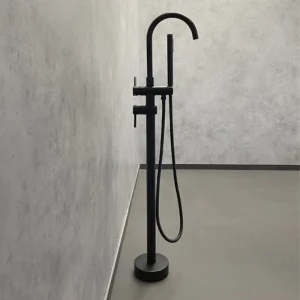 Смеситель напольный Comforty FE018M-CMT Черный матовый