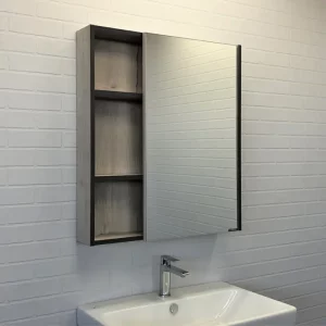 Шкаф зеркальный Comforty Вена 70 Дуб дымчатый 00-00009272CF