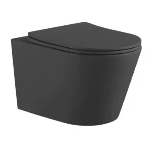 Унитаз подвесной Aquatek Вега с крышкой-сиденье Черный матовый AQ1905-MB