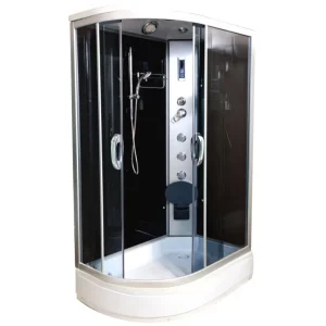 Душевая кабина Водный мир 120х80, Хром / Тонированное, Низкий поддон правая