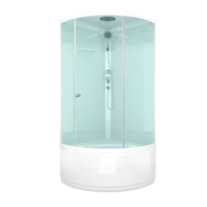 Душевая кабина Domani-Spa Simple high без электрики 90х90 Белый, Поддон высокий