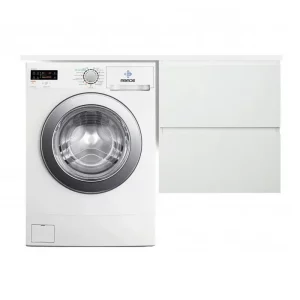 Тумба подвесная Эстет Dallas Luxe под стиральную машину 110 с раковиной Белый ФР-00002021