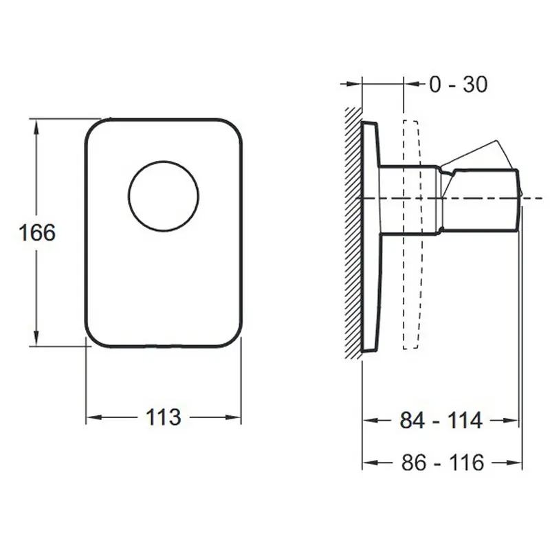 Смеситель встраиваемый Jacob Delafon Toobi E98707-CP Смеситель встраиваемый Jacob Delafon Toobi E98707-CP — изображение 2