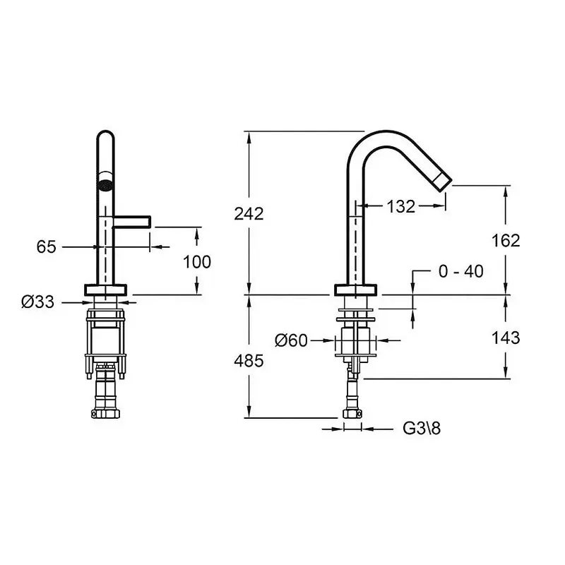 Смеситель для раковины Jacob Delafon Stillness E979-4-CP Смеситель для раковины Jacob Delafon Stillness E979-4-CP — изображение 2