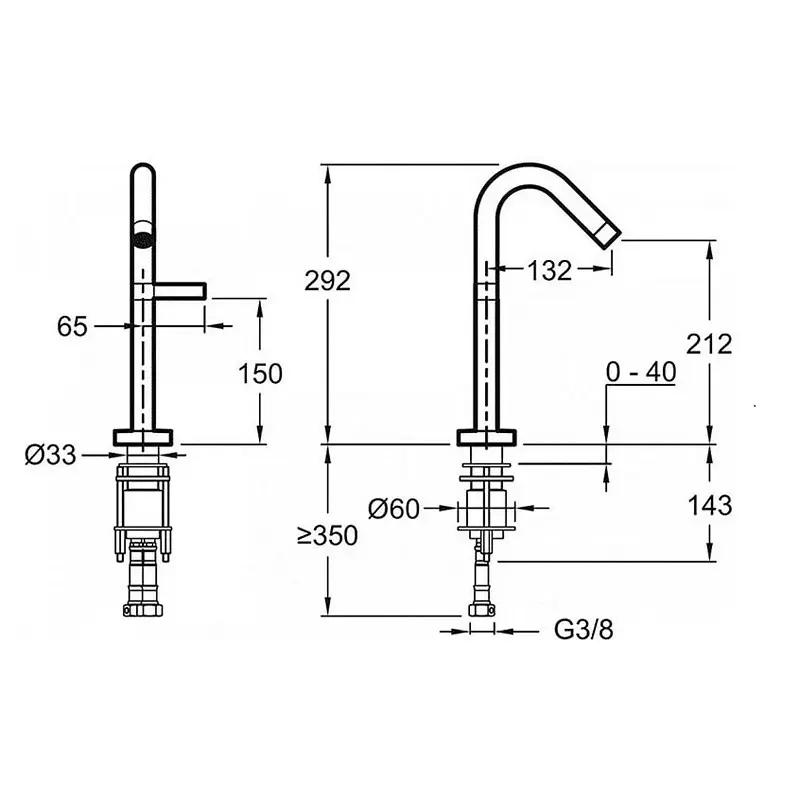 Смеситель для раковины Jacob Delafon Stillness E985-4-CP Смеситель для раковины Jacob Delafon Stillness E985-4-CP — изображение 2