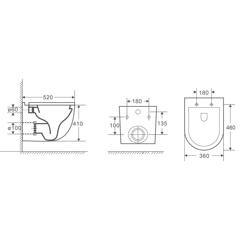Унитаз подвесной Azario Fora с сиденьем Унитаз подвесной Azario Fora с сиденьем — изображение 3
