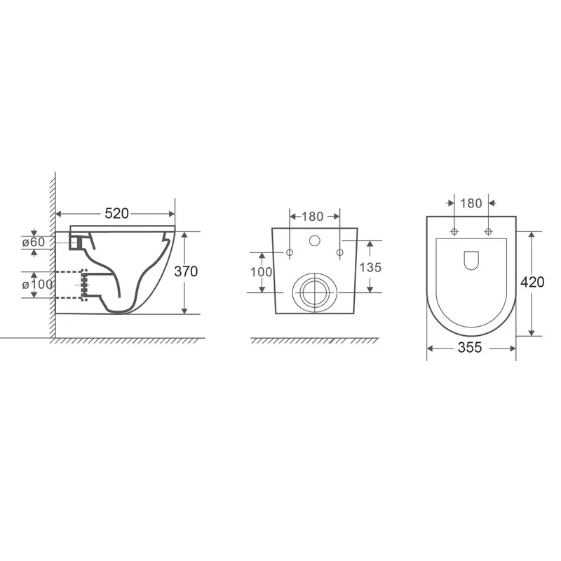Унитаз подвесной Azario Fora с сиденьем Унитаз подвесной Azario Fora с сиденьем — изображение 3