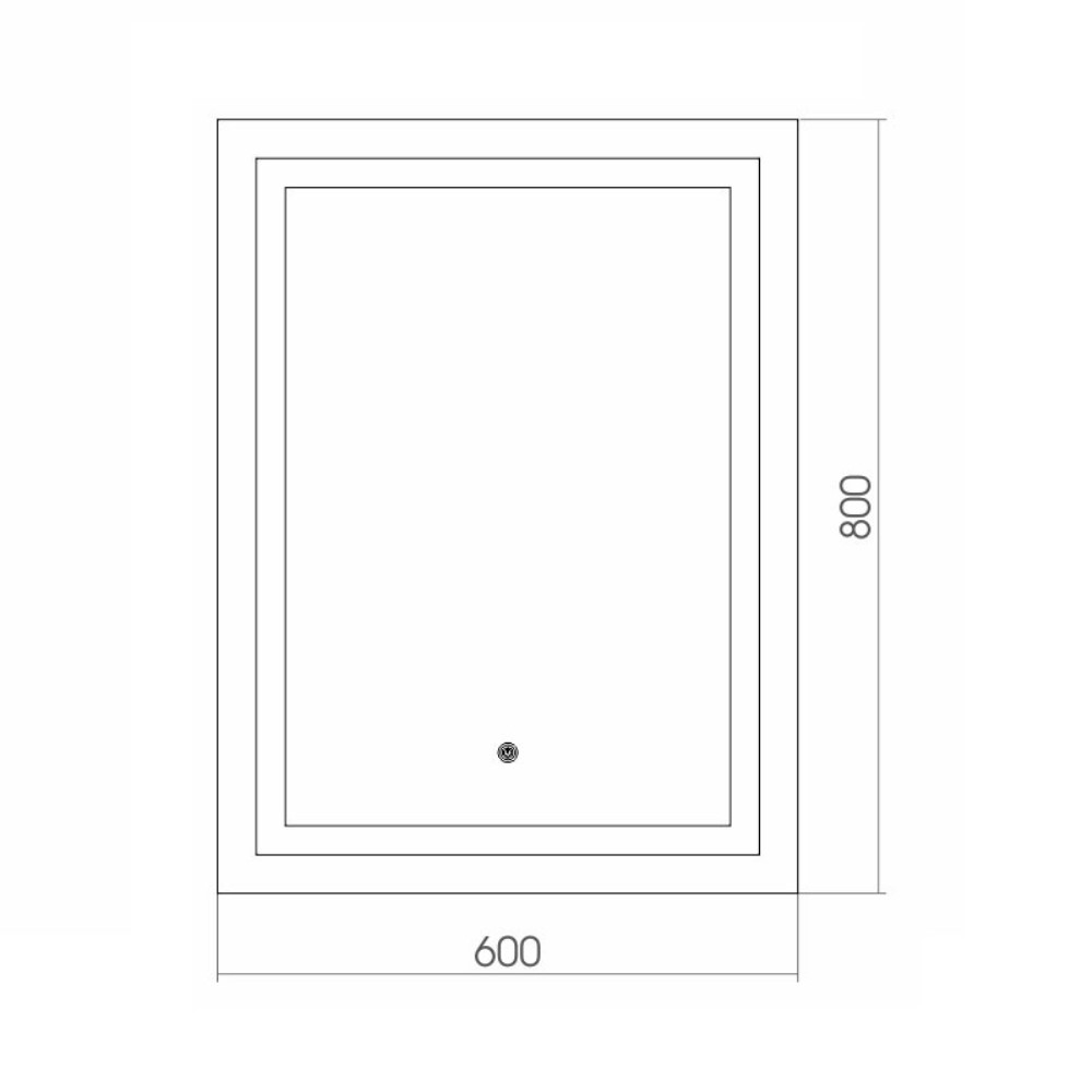 Зеркало Azario Рига 60 с сенсором ФР-00001378 Зеркало Azario Рига 60 с сенсором ФР-00001378 — изображение 2