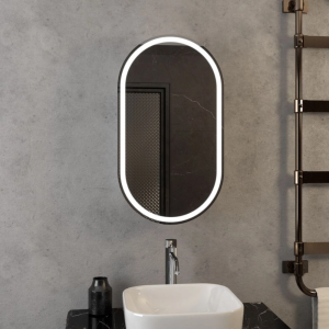 Шкаф зеркальный Агата Elmage White 45 с подсветкой и датчиком движения Белый МВК047