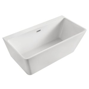 Ванна акриловая Azario Oxford 170х83 в комплекте с сифоном и металлической рамой Белый OXF17083