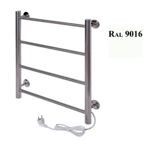 Полотенцесушитель электрический Тера Классика 50х60 кнопка включения, телескоп.держатели Белый ПСК-09-02б