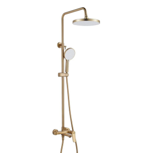 Душевая система Shevanik S43 с изливом Золото матовое S4336G