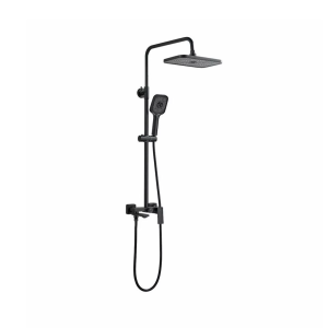 Душевая система Shevanik S96 с изливом Черный матовый S9636H