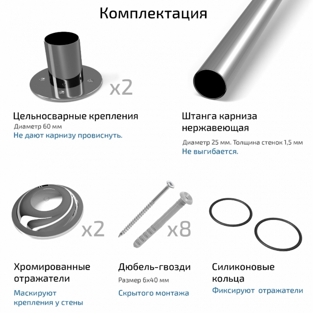 Карниз для ванны Triton Бэлла 140х77 Хром Щ0000052867 Карниз для ванны Triton Бэлла 140х77 Хром Щ0000052867 — изображение 3