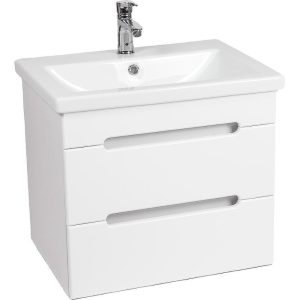 Тумба подвесная Viant Марсель 60 с раковиной Como Белый матовый VMAR60CO-T2YP