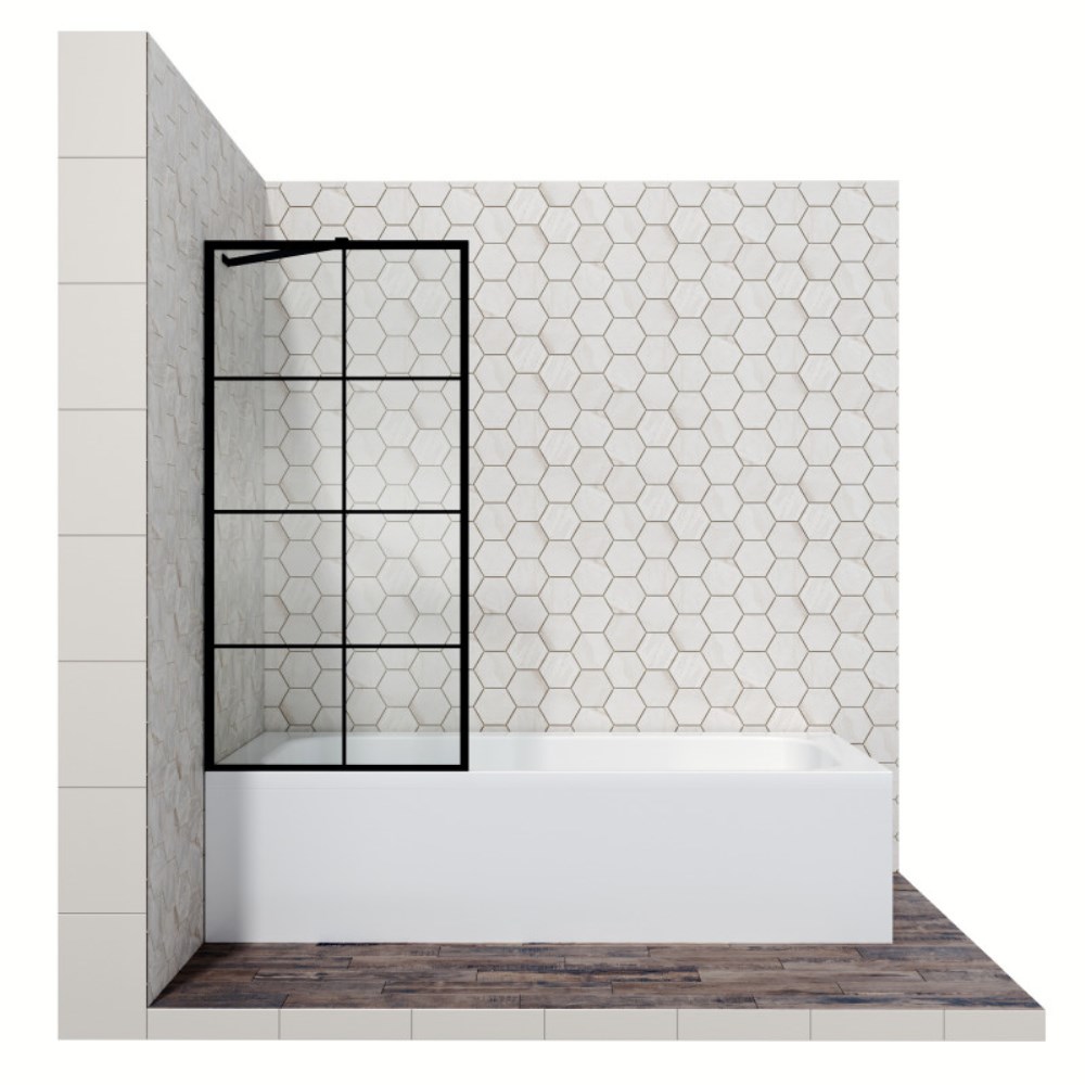 Шторка для ванны Ambassador Bath Screens Черный / Прозрачное 160412R Шторка для ванны Ambassador Bath Screens Черный / Прозрачное 160412R — изображение 2